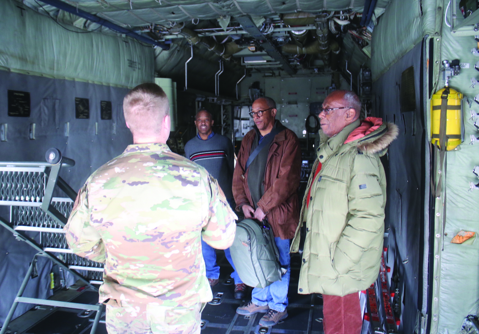 The search for '886': Retired pilot visits air base to see the jet